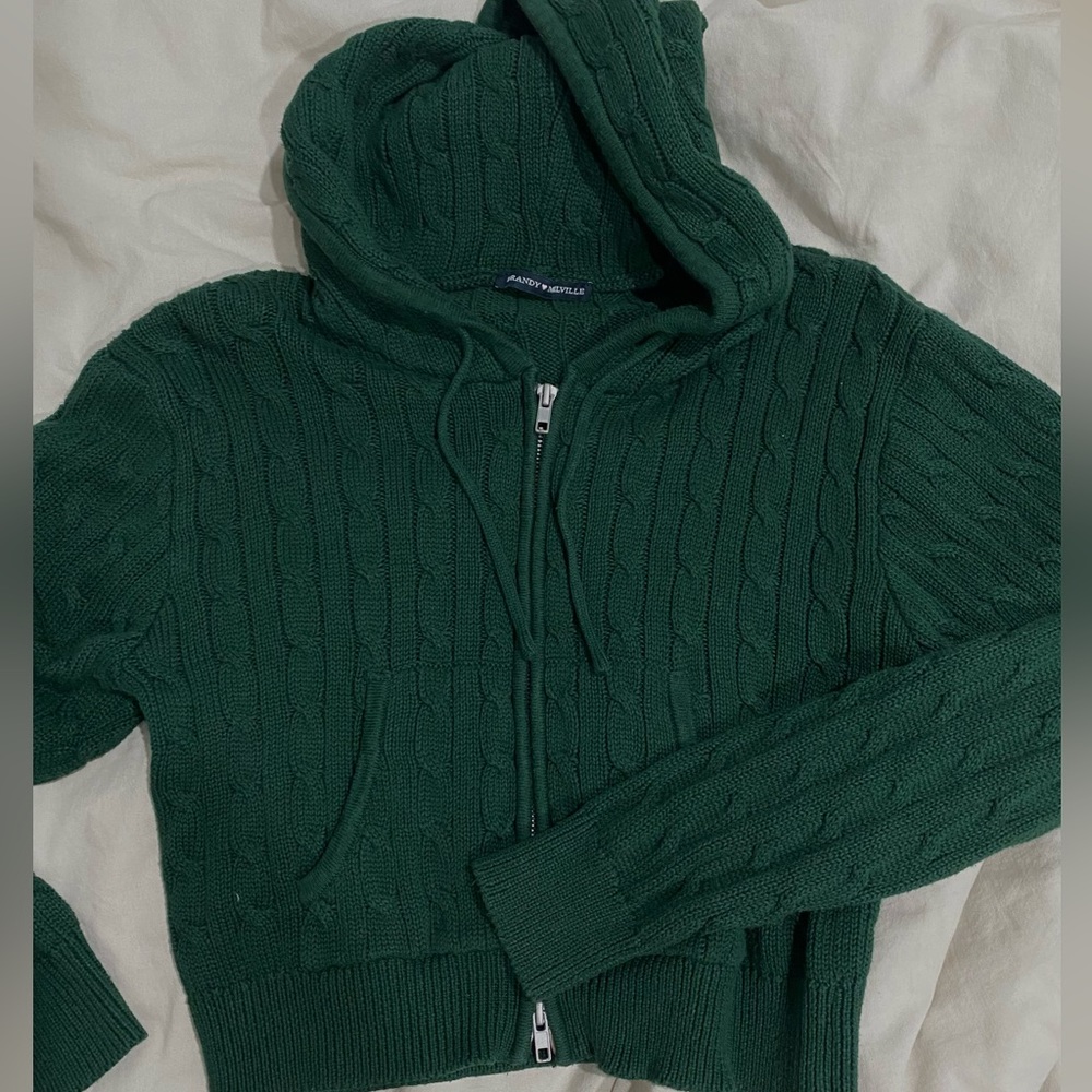 brandy melville ayla cable knit jacket